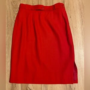 Vintage Armani skirt (matches the red Armani jacket in my closet). EU size 42.
